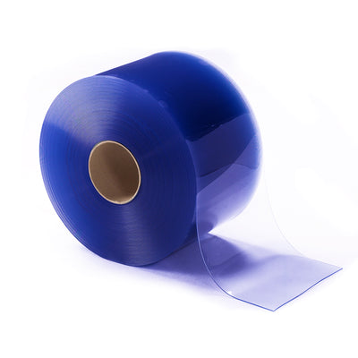 XPS Tech Blue PVC Strip Curtain Roll – 0.080" Thick, Smooth, 150 ft