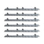 XPS Tech Bullet Polymer Hardware – 24" Wide, Gray
