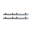 XPS Tech Bullet Polymer Hardware – 24" Wide, Gray
