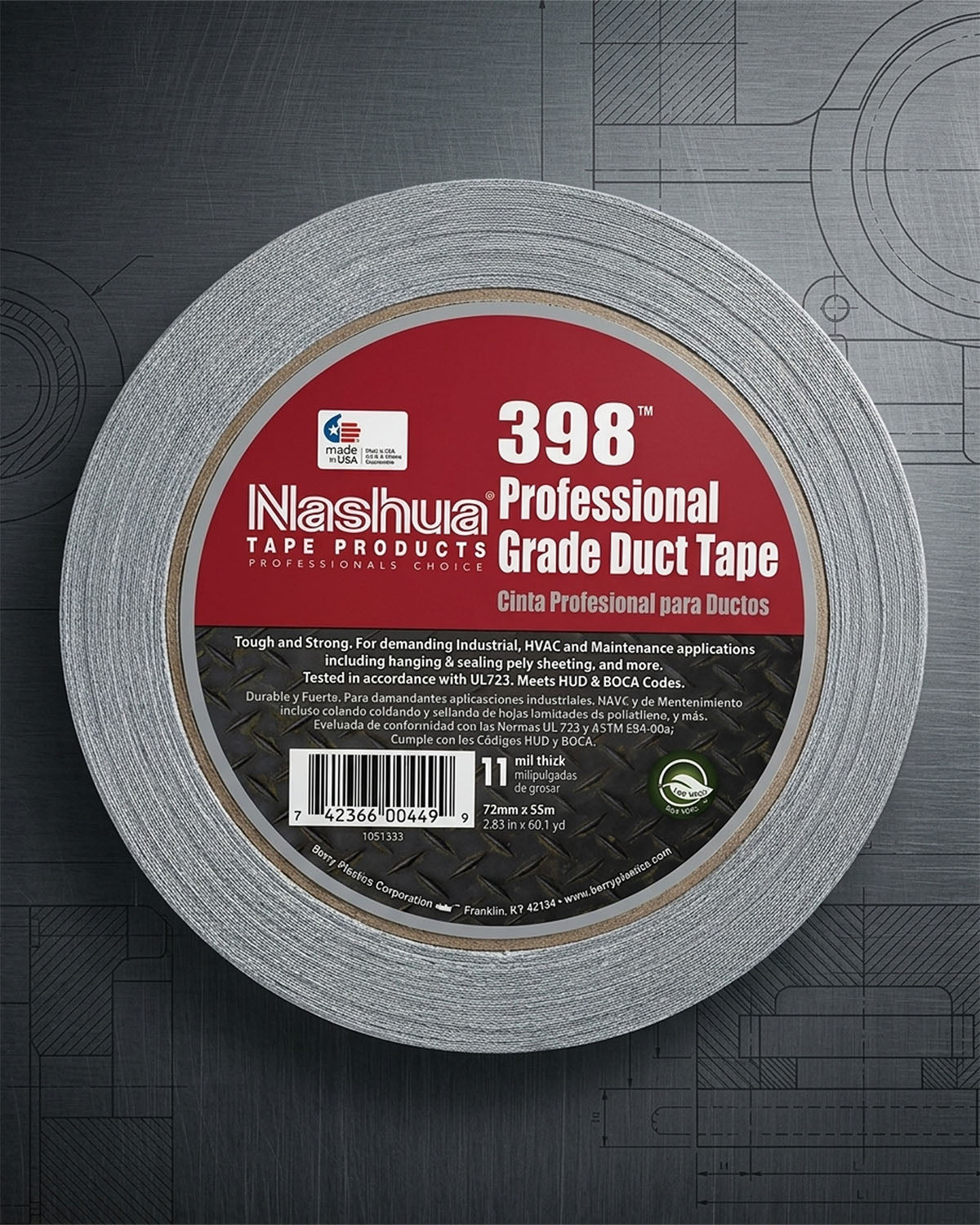 Nashua 398 Professional-Grade Duct Tape