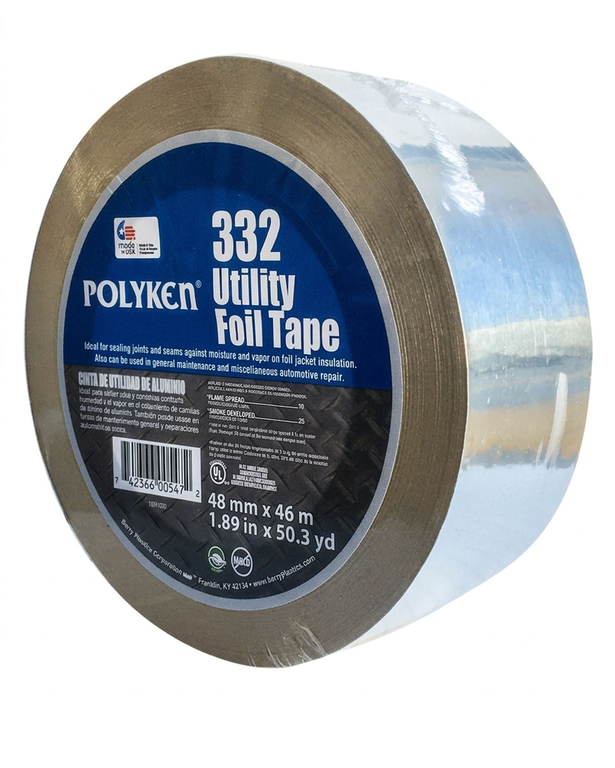 Polyken 332 Utility Grade Aluminum Foil Tape 3-Pack