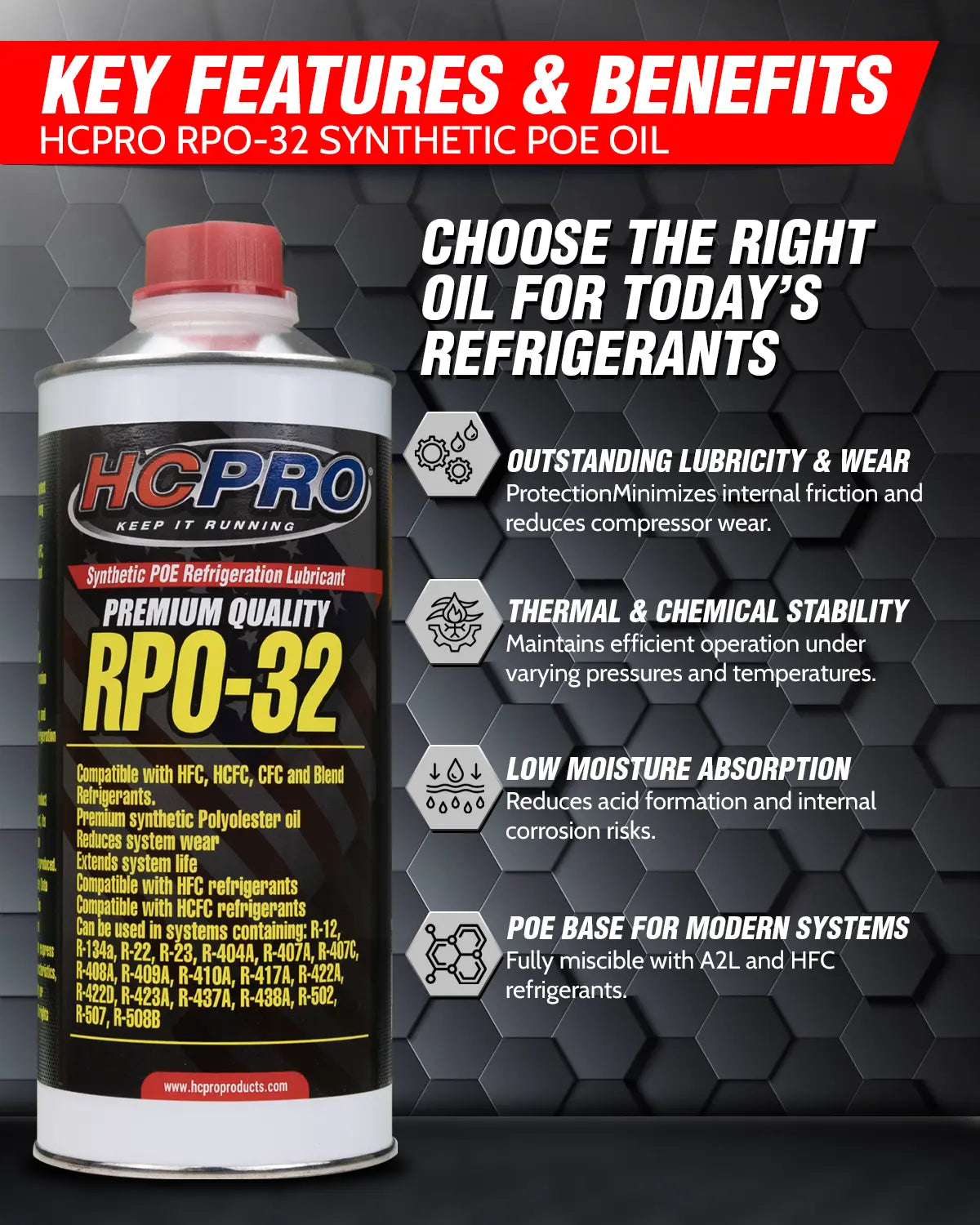 RPO-32 Synthetic Polyol Ester Refrigeration Oil image 1 — view 3