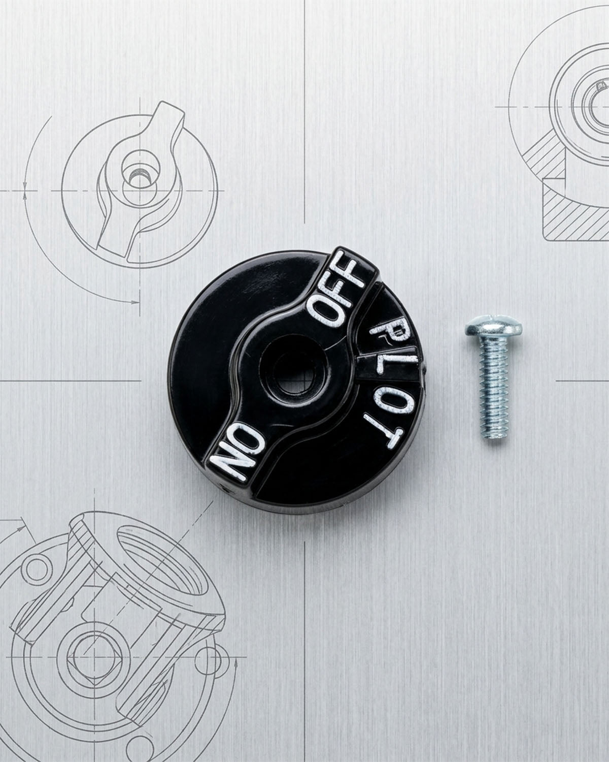 Robertshaw 1751-028 Replacement Black Dial Knob