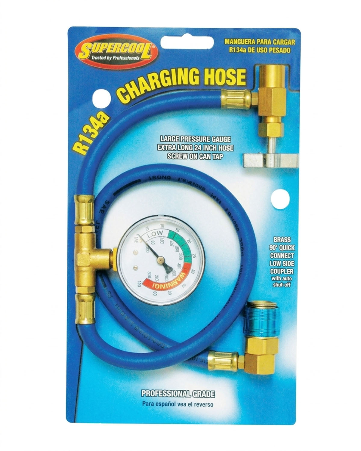 Supercool R-134a Can Tap, Hose & Gauge