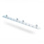 Strip Curtain Hardware XPS Tech Bullet Polymer 24" Wide White Rail