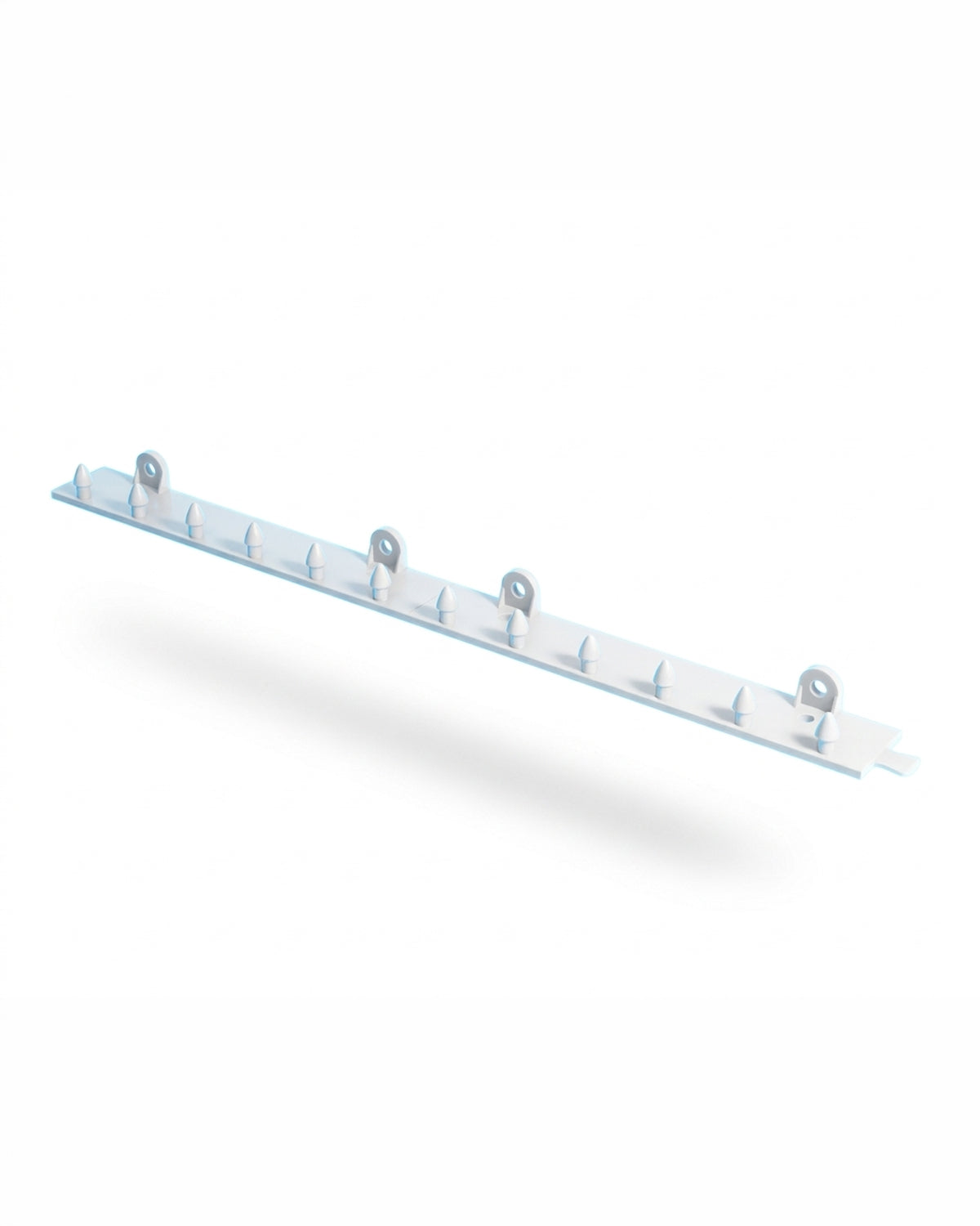 Strip Curtain Hardware XPS Tech Bullet Polymer 24" Wide White Rail