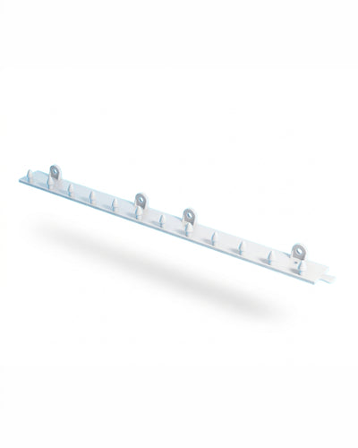 Strip Curtain Hardware XPS Tech Bullet Polymer 24" Wide White Rail