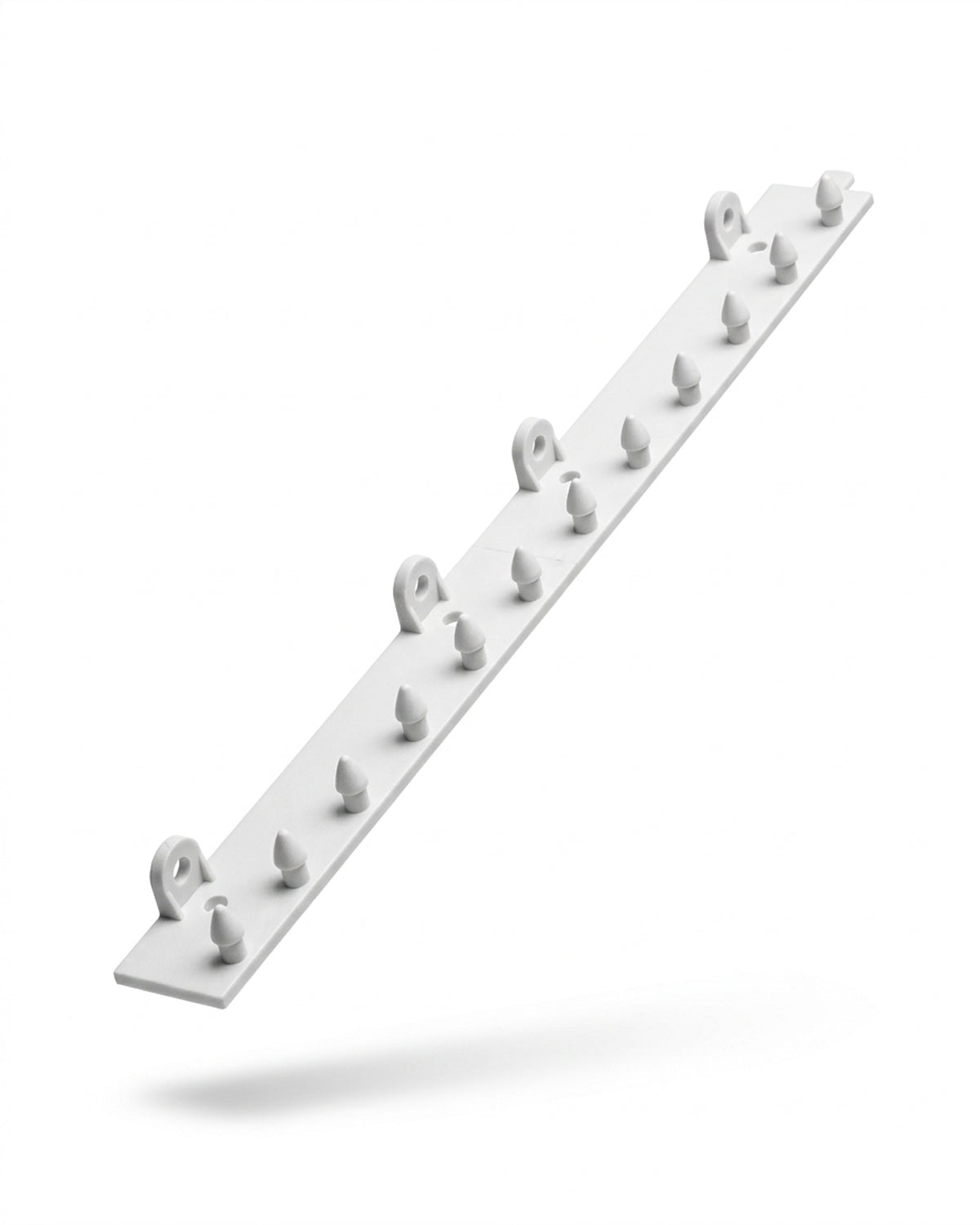 Strip Curtain Hardware XPS Tech Bullet Polymer 24" Wide White Rail
