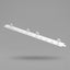 Strip Curtain Hardware XPS Tech Bullet Polymer 24" Wide White Rail