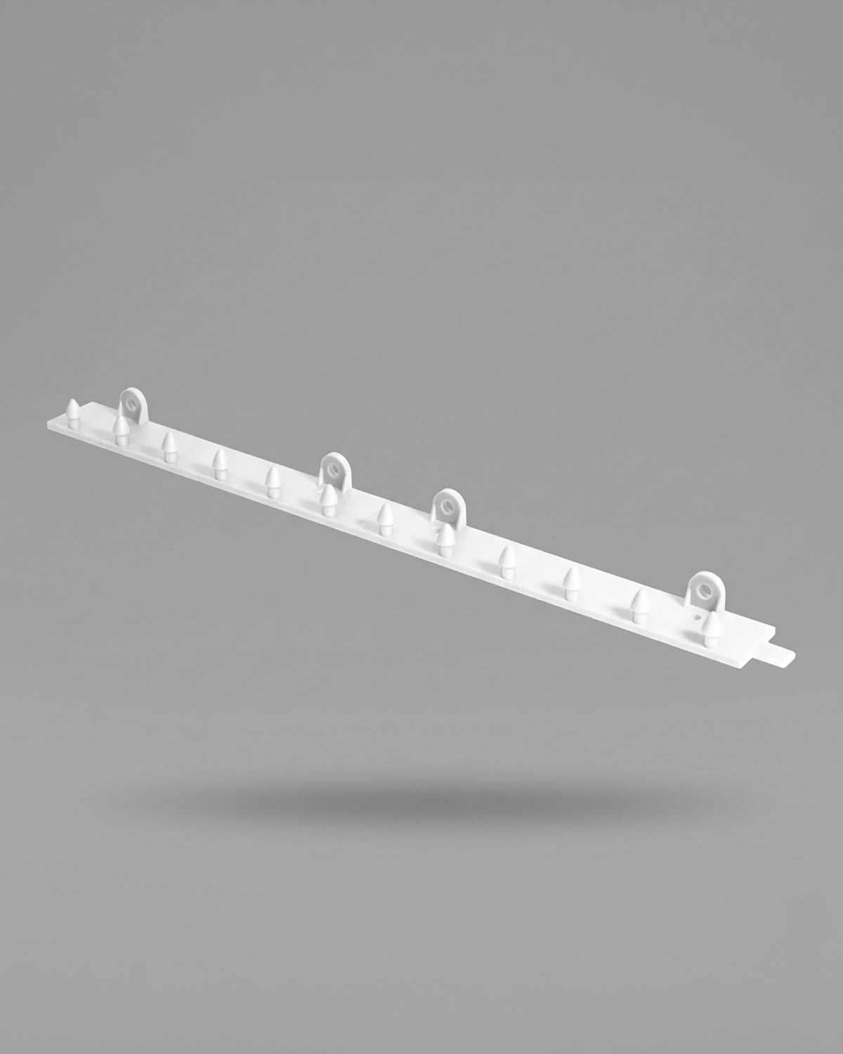 Strip Curtain Hardware XPS Tech Bullet Polymer 24" Wide White Rail