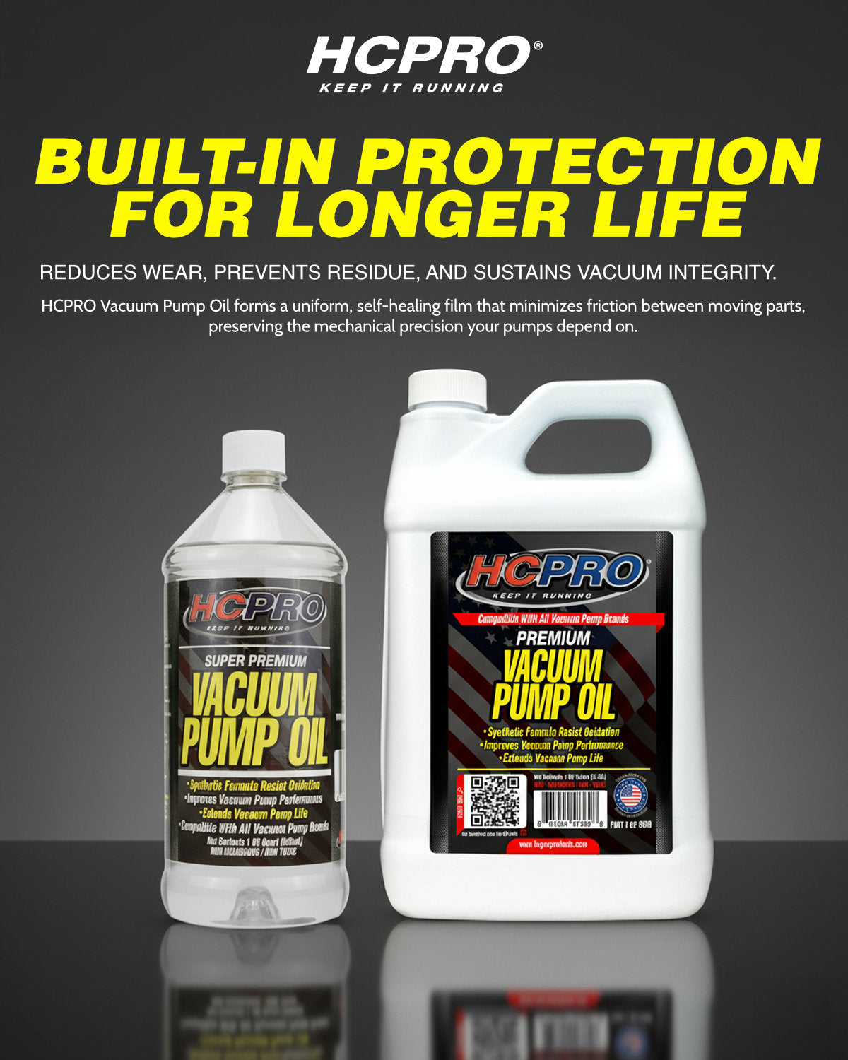 HCPRO VPO-46 Synthetic Vacuum Pump Oil – ISO VG 46, Anti-Foam, Quart & Gallon — view 7