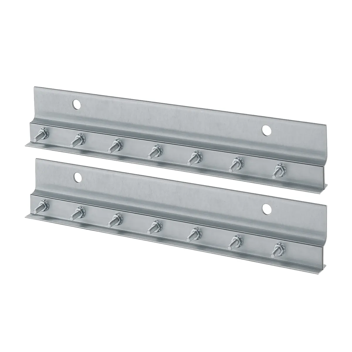 XPS Wall Mount Galvanized Hardware – 50" Rail, 25 Holes, 4 Plates