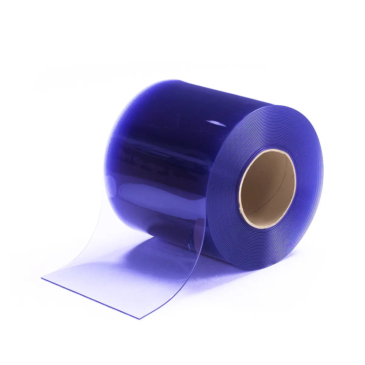 XPS Tech Blue PVC Strip Curtain Roll – 8" × 0.080" × 300 ft, Smooth
