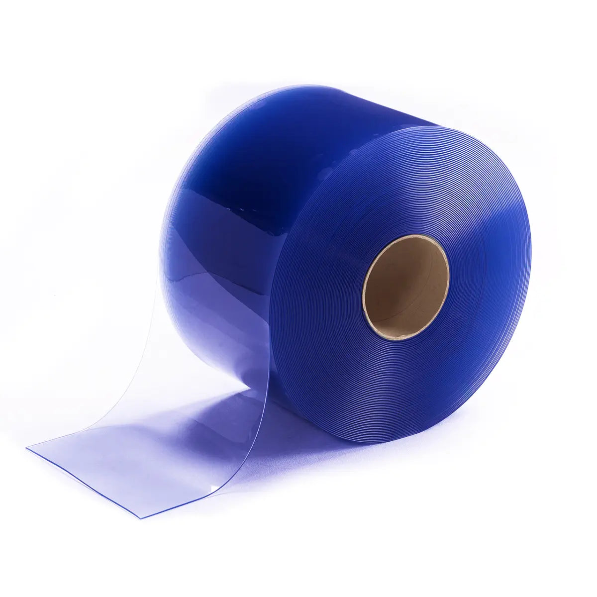 XPS Tech Blue PVC Strip Curtain Roll – 8" × 0.080" × 300 ft, Smooth