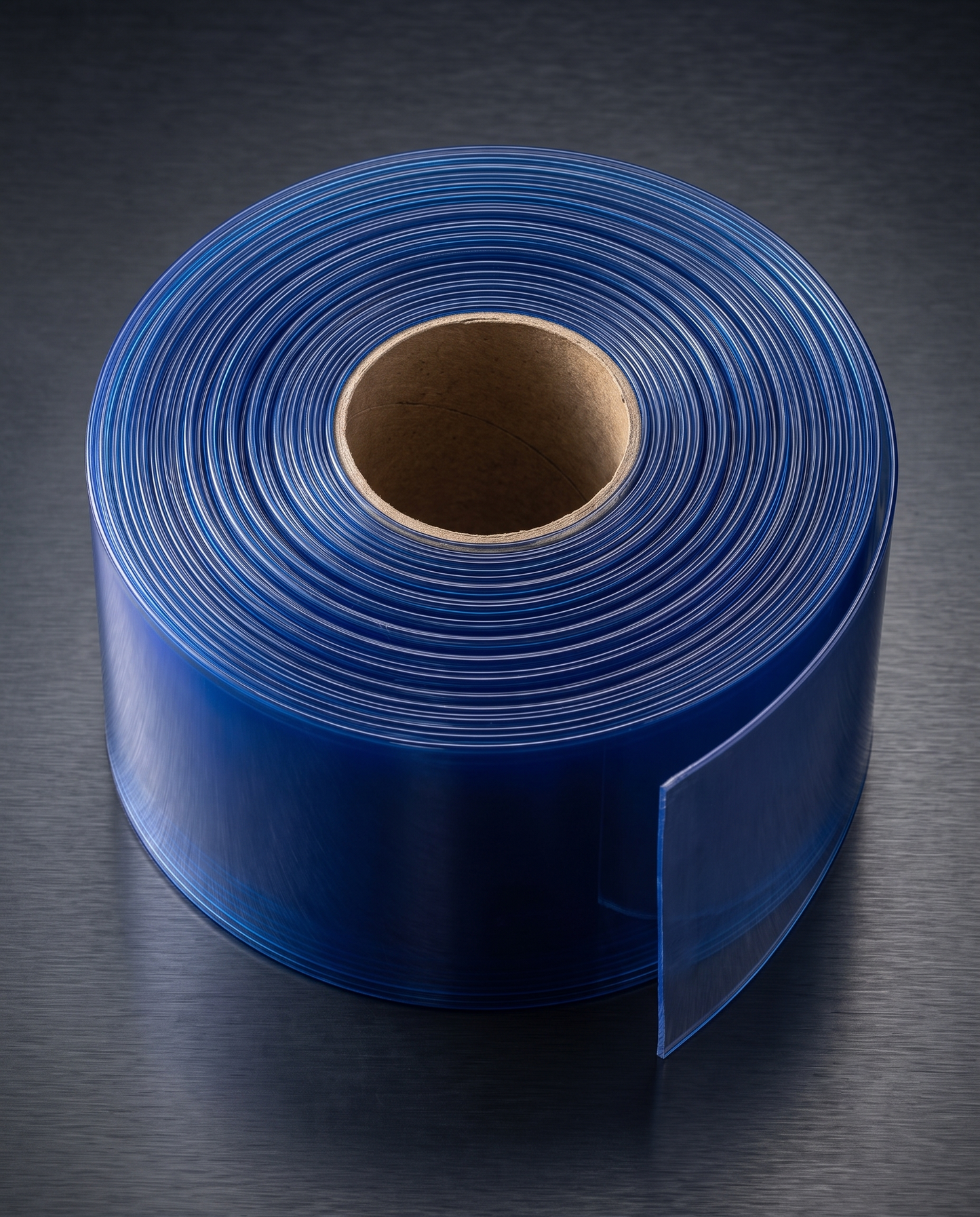 XPS Tech Blue PVC Strip Curtain Roll – 8" × 0.080" × 300 ft, Smooth