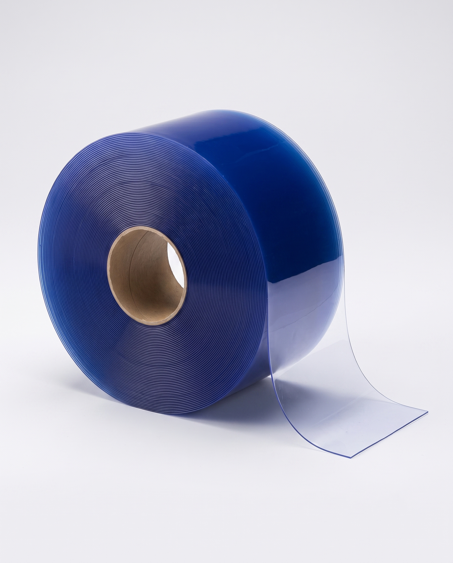XPS Tech Blue PVC Strip Curtain Roll – 8" × 0.080" × 300 ft, Smooth