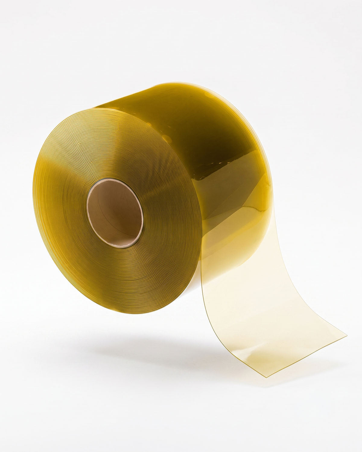 XPS Tech yellow anti insect PVC strip curtain roll, 0.080 in thick, 300 ft — view 2