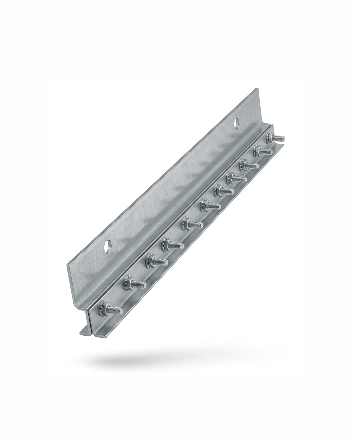 XPS Wall Mount Galvanized Hardware – 50" Rail, 25 Holes, 4 Plates