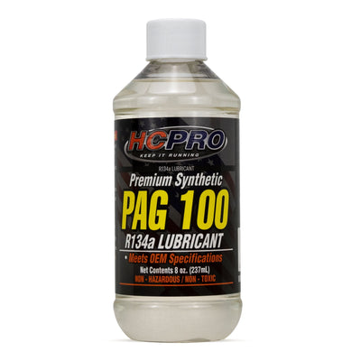 HCPRO PAG 100 R134a A/C Compressor Oil – 8 oz, ISO VG 100, Standard Domestic Systems