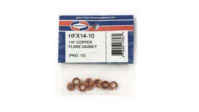 Uniweld HFX14-10 1/4" Copper Flare Gaskets image 0
