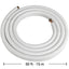 Everwell LS5038 Twin Tube Line Set Insulation Type B 3/8 in 50ft - 5/8 in x 3/8 in image 0