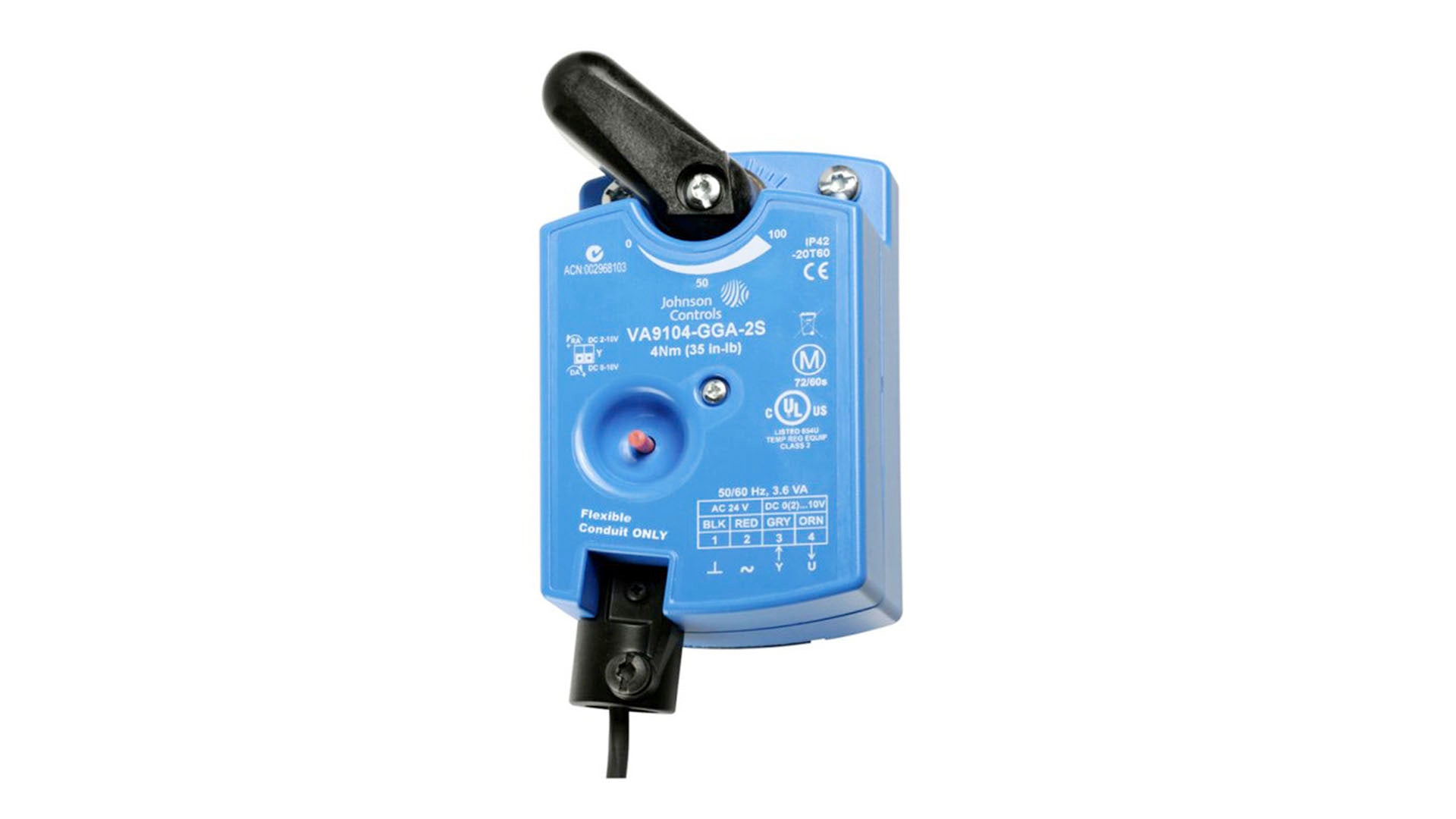 Johnson Controls - VA9104-GGA-3S VA9104 Electric Non-Spring Return Valve Actuator image 3