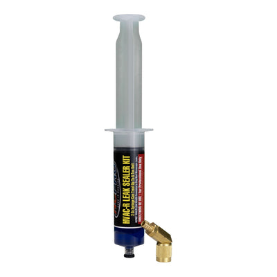 HCPRO HCLSK2 HVAC-R Leak Sealant – 2 oz Syringe, 45° Swivel Adapter, Up to 6 Tons