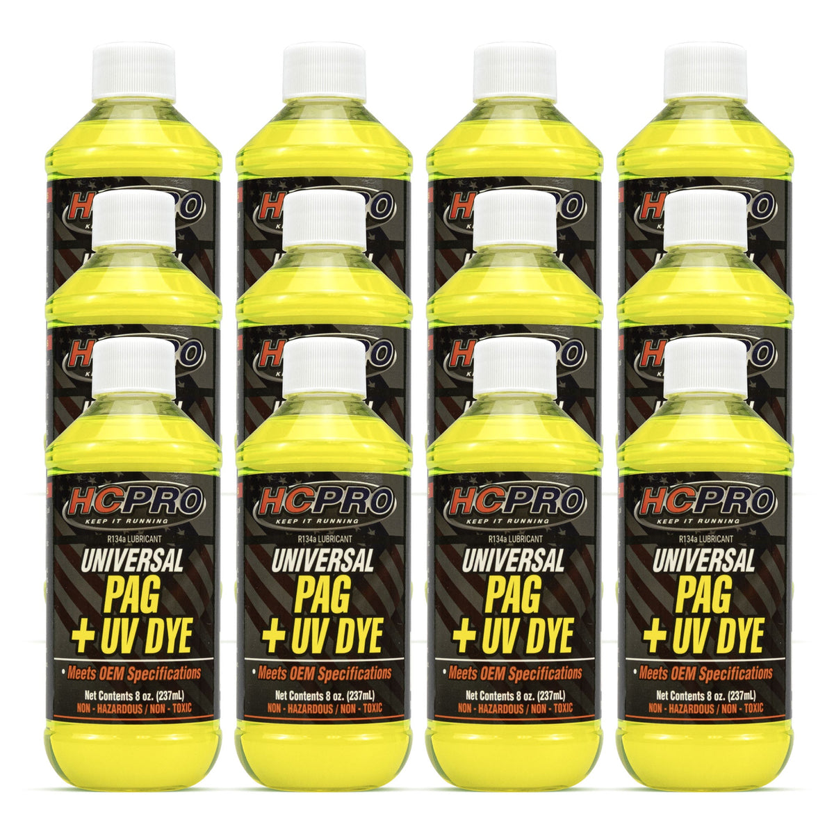 HCPRO HCUP8UV Universal PAG Oil with UV Dye – 8 oz, R134a A/C Leak Detection — view 8