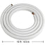 Everwell LS1538 Twin Tube Line Set Insulation Type B 3/8 in 15ft - 1/4 in x 3/8 in image 0