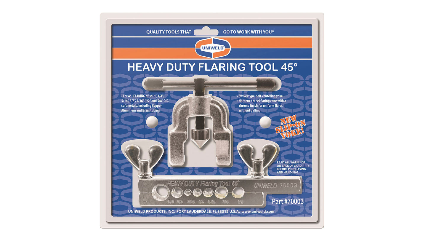 Uniweld 70003 45° Heavy Duty Flare Tool image 0