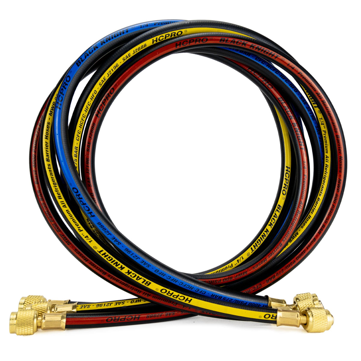 HCPRO HC-2V2F5BK Manifold Gauge Set – R410A/R22/R404A/R134a, 3-1/8" °F Gauges, 5 ft Hoses — view 8