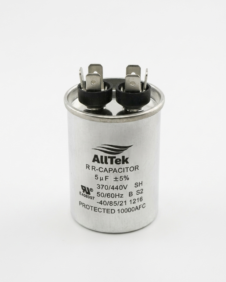 Alltek 5uf 370-440V HVAC Round Run Capacitor
