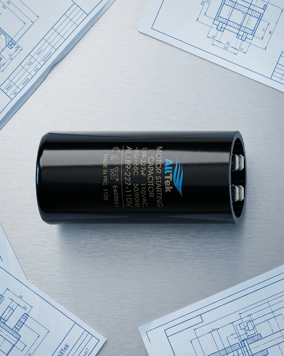 Alltek 189-227 MFD 110-125V Motor Start Capacitor UL Certified