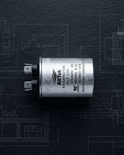 Alltek 10 uf MFD 370/440V HVAC Round Run Capacitor