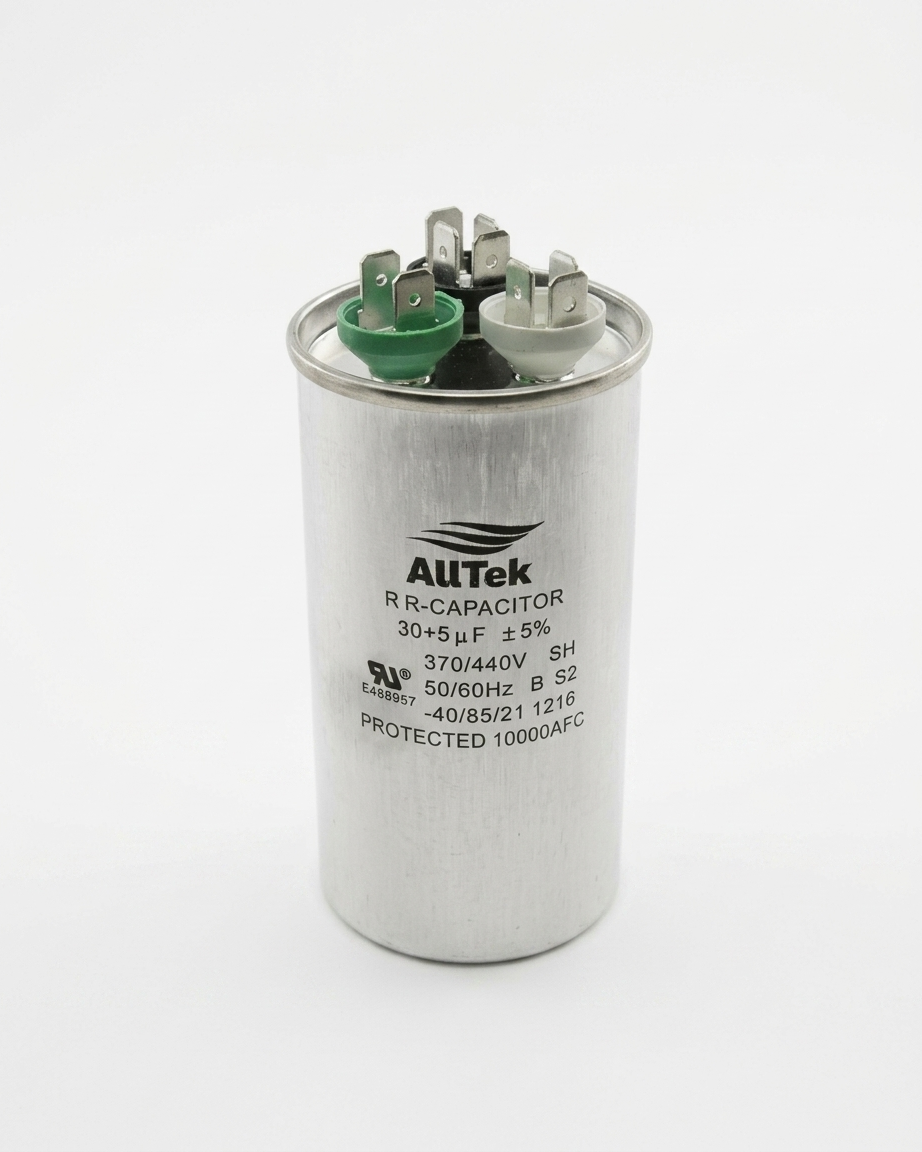 Alltek 30+5uf 370-440V AC HVAC Round Run Capacitor