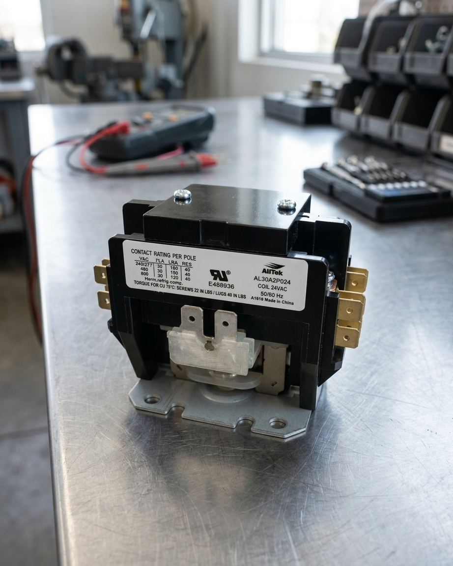 Alltek 40 Amp 2 Pole 24V Coil HVAC Definite Purpose Contactor