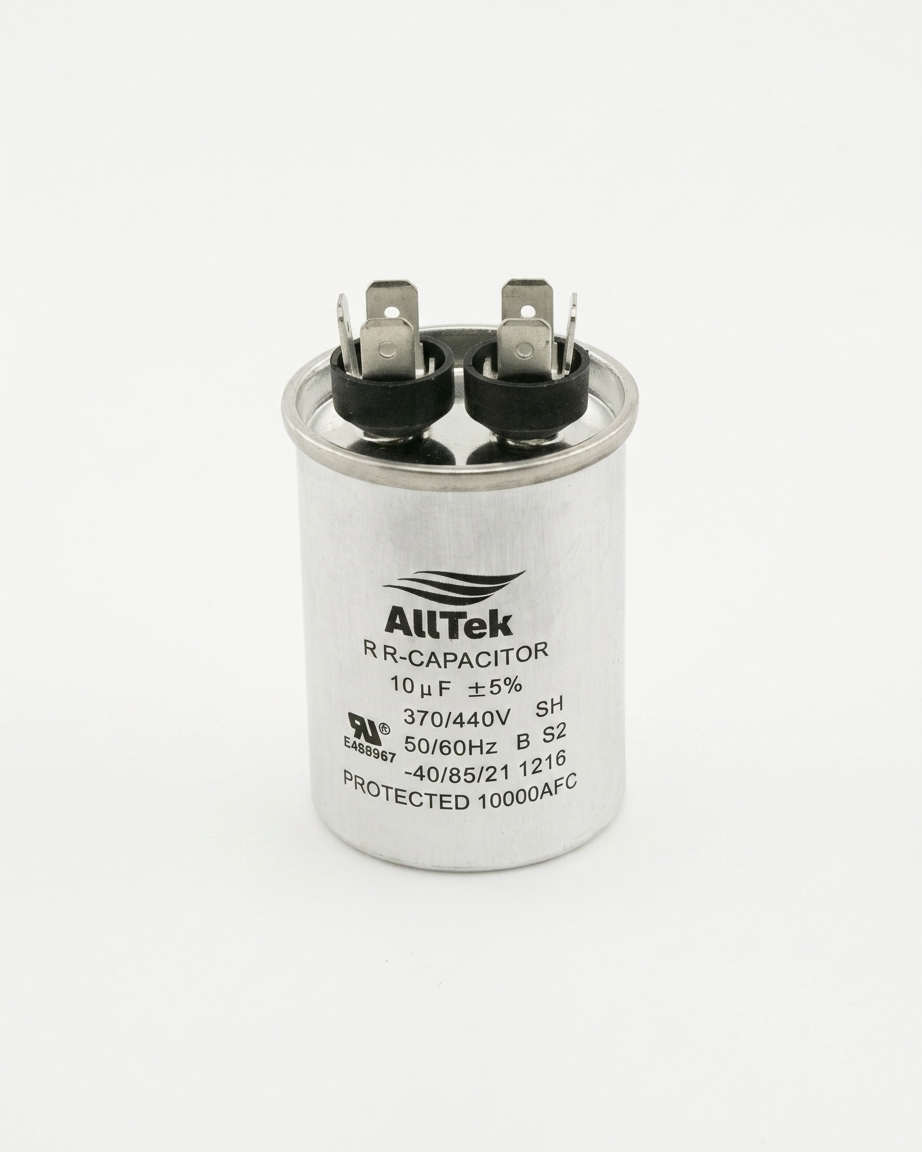 Alltek 10 uf MFD 370/440V HVAC Round Run Capacitor