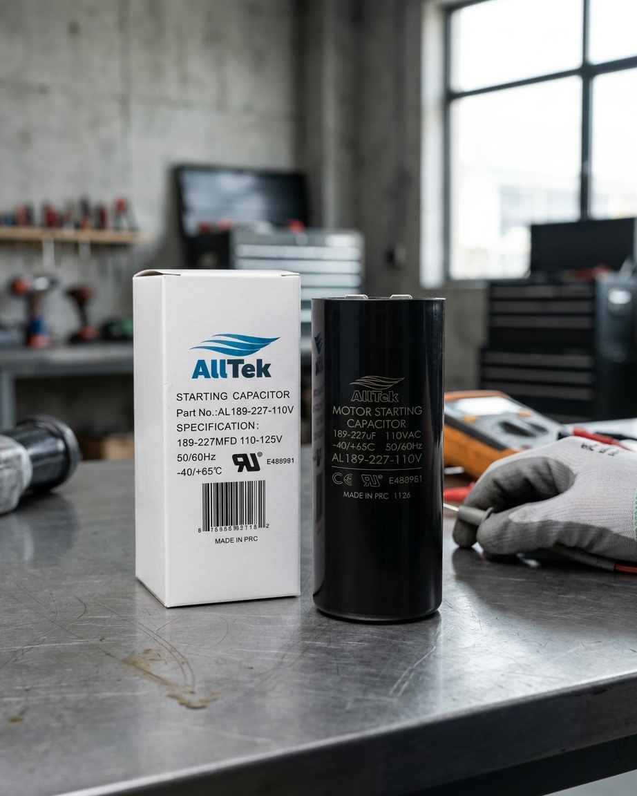 Alltek 189-227 MFD 110-125V Motor Start Capacitor UL Certified
