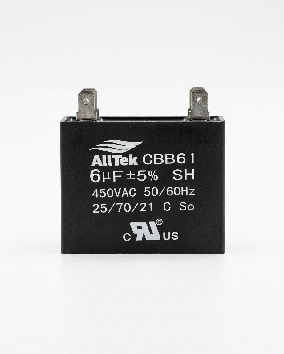 Alltek 6UF 450V 50/60Hz HVAC Mini-Split Replacement Capacitor