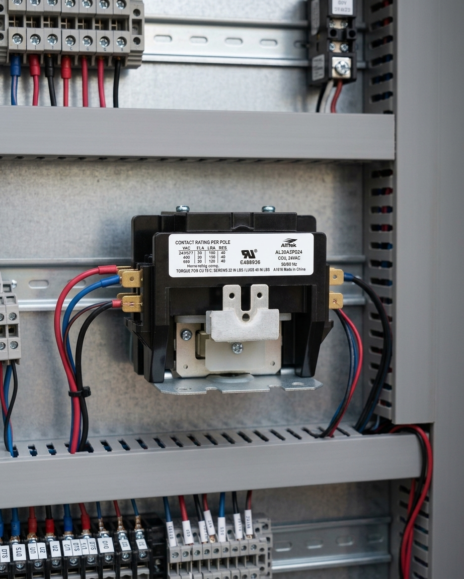Alltek 30 Amp 2 Pole 24V Coil HVAC Definite Purpose Contactor