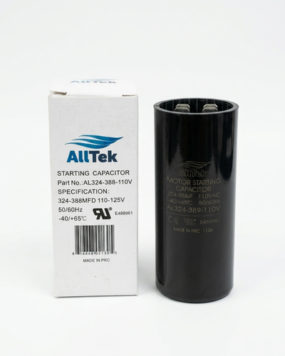 Alltek 324-388 MFD 110-125V Motor Start Capacitor UL Cerfified