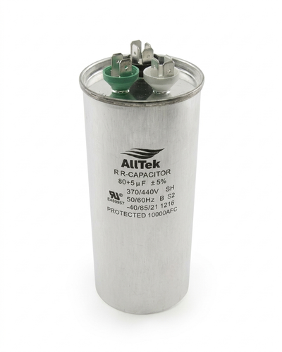 Alltek 80+5uf 370-440V HVAC Dual Round Run Capacitor
