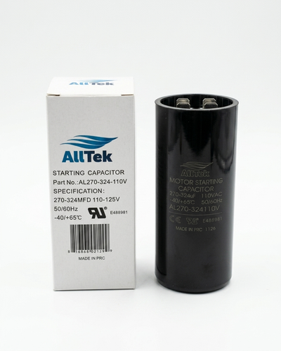Alltek 270-324 MFD 110-125V Motor Start Capacitor UL Certified