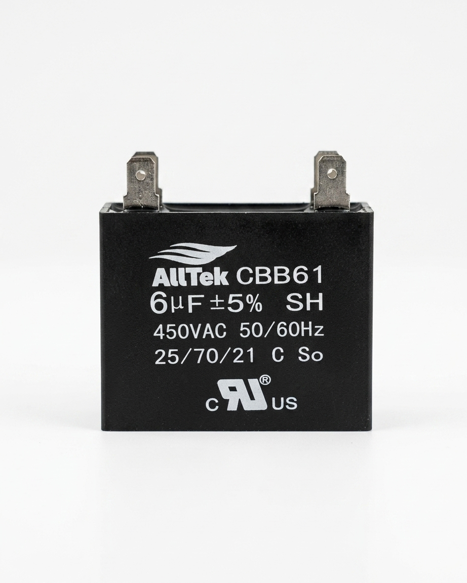 Alltek 6UF 450V 50/60Hz HVAC Mini-Split Replacement Capacitor