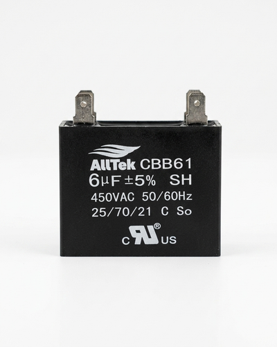 Alltek 6UF 450V 50/60Hz HVAC Mini-Split Replacement Capacitor