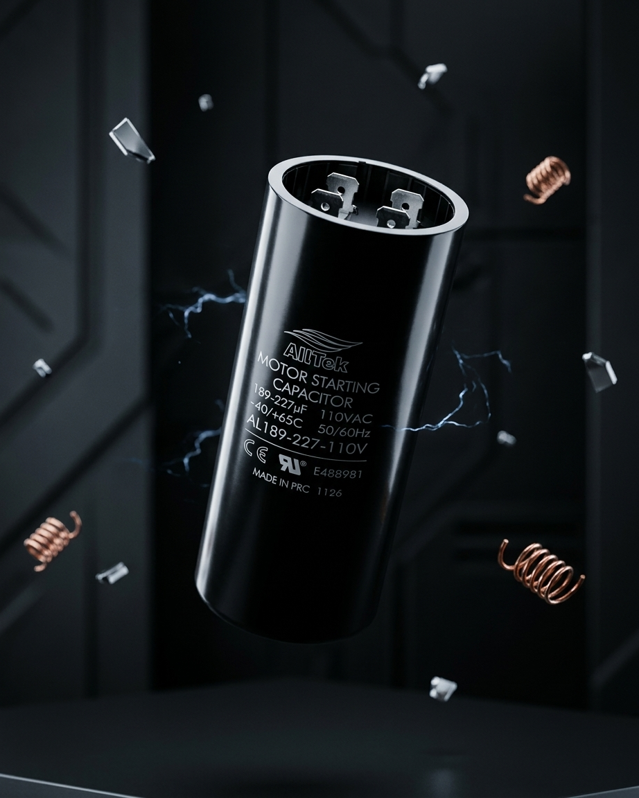 Alltek 189-227 MFD 110-125V Motor Start Capacitor UL Certified