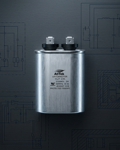 Alltek 10uf 370-440V HVAC Oval Run Capacitor
