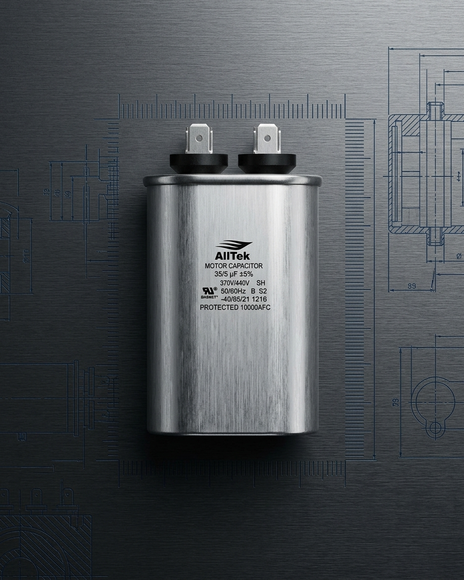 Alltek 15uf 370/440V HVAC Oval Run Capacitor