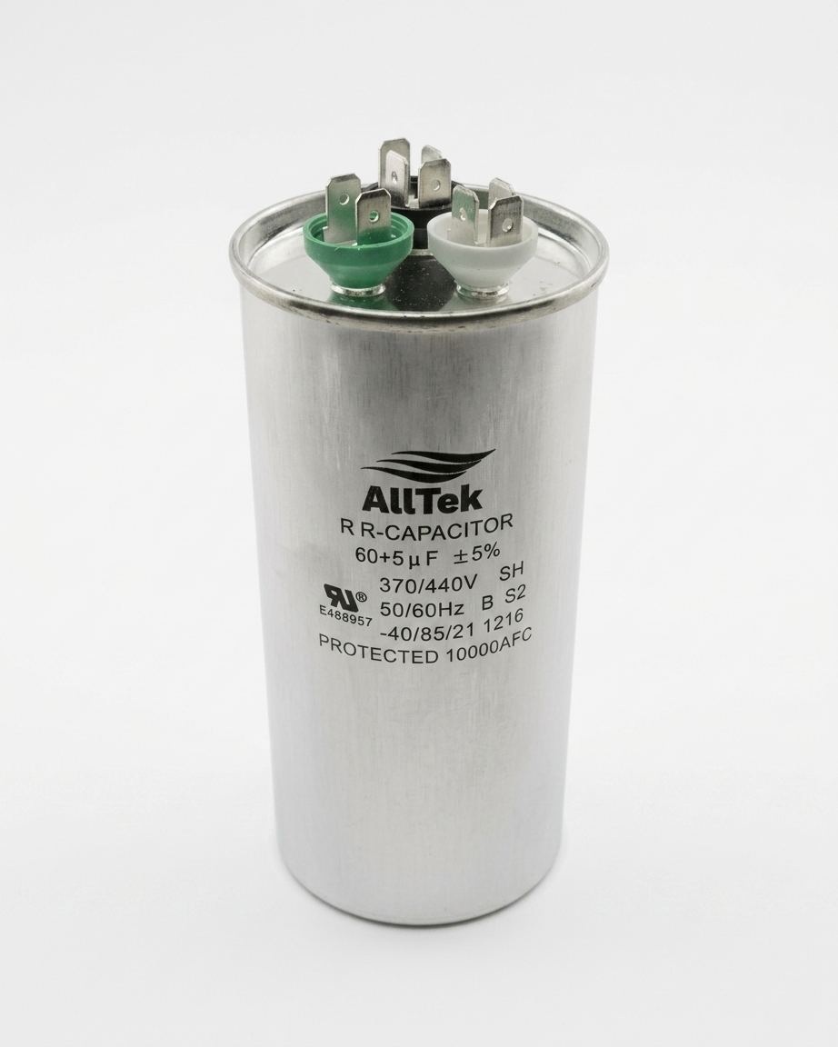 Alltek 60+5uf MFD 370-440V Dual Round Run Capacitor