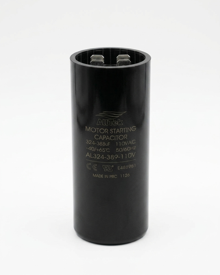 Alltek 324-388 MFD 110-125V Motor Start Capacitor UL Cerfified